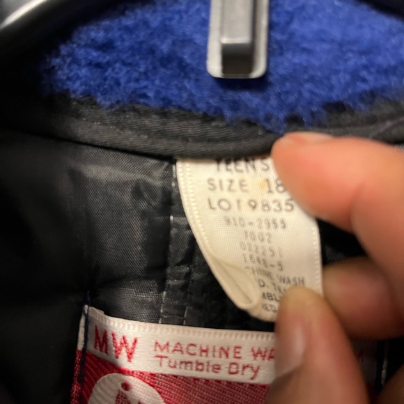 70’s Vintage unisex teens JCPenney Snowmobile Apparel Snowsuit blue and red - Picture 8 of 12